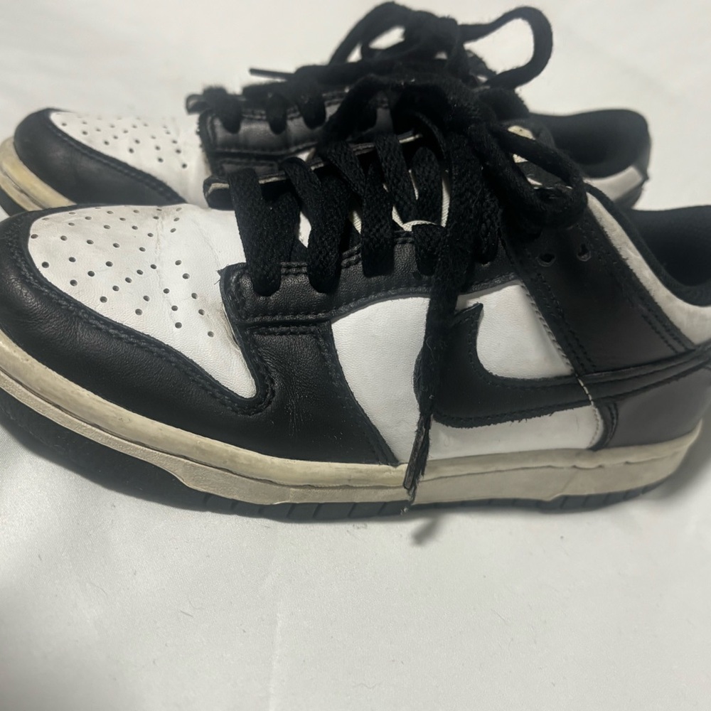 Nike Black and White Low-Top Swoosh Sneakers